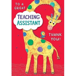 Piccadilly Greetings Great Teaching Assistant Thank You Teacher Card - 7 x 5 inches