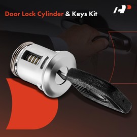 A-Premium Ignition & Door Lock Cylinder Kit with Keys Compatible with Kenworth W900L C500 T270 T300 T370 T660 T680 & Peterbilt 325 330 357 386 389 2001-2011, Door Lock Cylinder Set for R56106503000
