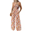 Dokotoo Womens Oversized Orange Jumpsuits for Women Overalls Loose Casual