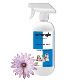 Detangle Pet Spray for Dogs, Cats, Puppies and Kittens 16 oz. | Leave-in Conditioner | Dog and Cat Detangling & Dematting Spray | Tangle Remover | Paraben-Free | Made in The USA