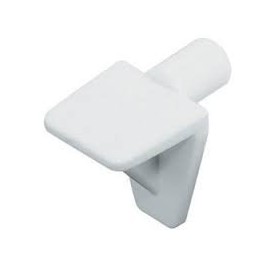 20 x Shelf Support Push In Stud Pegs White Plastic