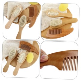 WOONEKY 4pcs Children's Bathing Tools Kids Soft Hairbrush Bath Brush Brush Head Massaging Set