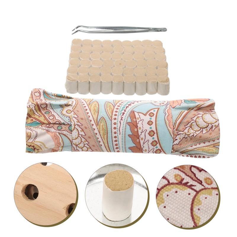 Levemolo Comfortable Wooden Cervical Pillow for Recliners Moxibustion Daily Use