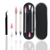 WEZCHUGHAOL Rhinestone Picker Tool Set, Acrylic Handle, Dual Head Applicator,