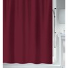 Spirella Primo 1 Mould Shower Curtain, Anti-Bacterial, Washable, Waterproof Polyester, 120 x 200 cm, Bordeaux Red, 120 x 200 cm