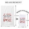 BDPWSS Wine Lover Kitchen Towel Wine Enthusiasts Gift of Course