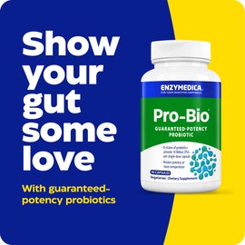 Enzymedica, Pro-Bio, Shelf Stable, Stomach-Acid Resistant Probiotic for Healthy Digestion, 10 Billion CFU, 90 Count