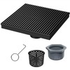 Sharpeye 8 Inch Square Shower Drain with Removable Wedge Wire