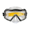 Hawaii Divers Tri View Adult Snorkel Dive Mask, Black/Yellow, One