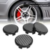 4pcs Wheel Center Caps Plastic Universal Carbon Fiber Style Center