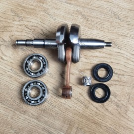 Crankshaft with Bearings and Oil Seals Pin Bearing Set Fits For STIH-L 029 039 MS290 MS390 Chainsaw Replacement Parts