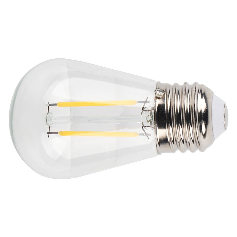 10Pcs Vintage Light Bulb S14 E27 180LM Transparent Glass LED
