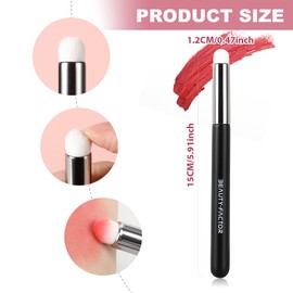 Lip Brush for Smooth Lipstick, Compact and Portable Design with Durable Synthetic Bristles for Even Coverage of Liquid, Cream, and Matte Lip Products