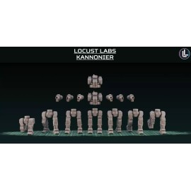Locust Labs Kannonier (American Mecha Proxy Blackjack) 4 Mech Kit!