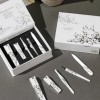Lip Nail Tweezers Organizer Clip Stainless Portable for daily makeup