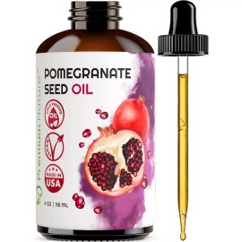 Pomegranate Seed Face Oil Aceite De Semilla De Granada 100% Puro Prensado Al Frio Sin Refinar Acne Arrugas