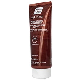 MartiDerm Hair System Champú/Shampoo Anticaída Antiseborreico. Consigue un cabello libre de grasa e impurezas. Factores de crecimiento capilar 3GF + Á