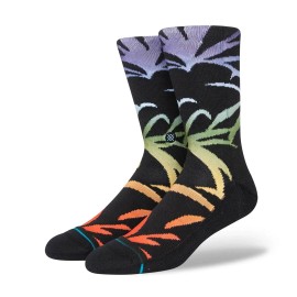 Stance "Palmer" Classic Crew Socks (Washed Black) Graphic Print Sock