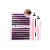 Kit De Extensión De Pestañas Diy Mink Racimos Pestañas Mix