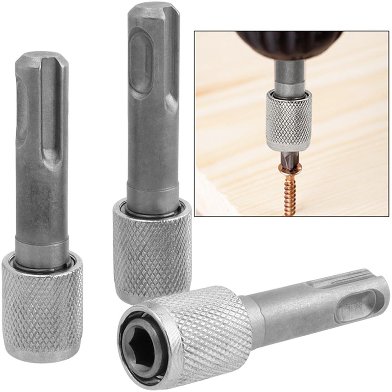 Wolfride 5Pcs SDS Plus Drill Chuck Adapter, SDS-Plus to 1/4"