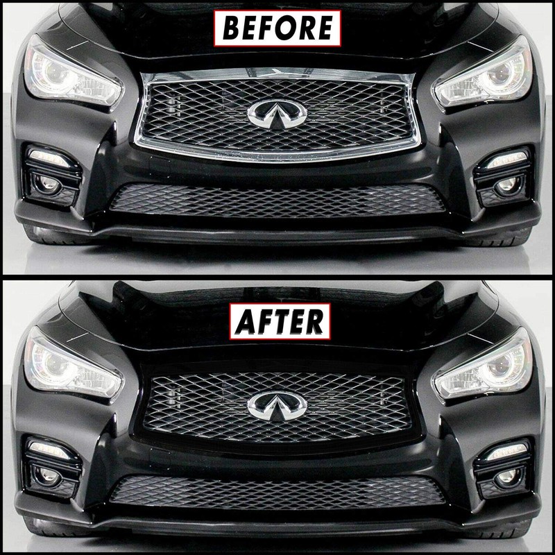 SlickMod Chrome Delete Blackout Vinyl Overlay for 2014-2017 Infiniti Q50