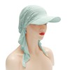 ZLYC Women's Summer Chemo Headwear with Brim Visor Pre-Tied Lightweight