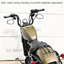 TC Bros. 1" Lane Splitter Handlebars - Chrome Smooth