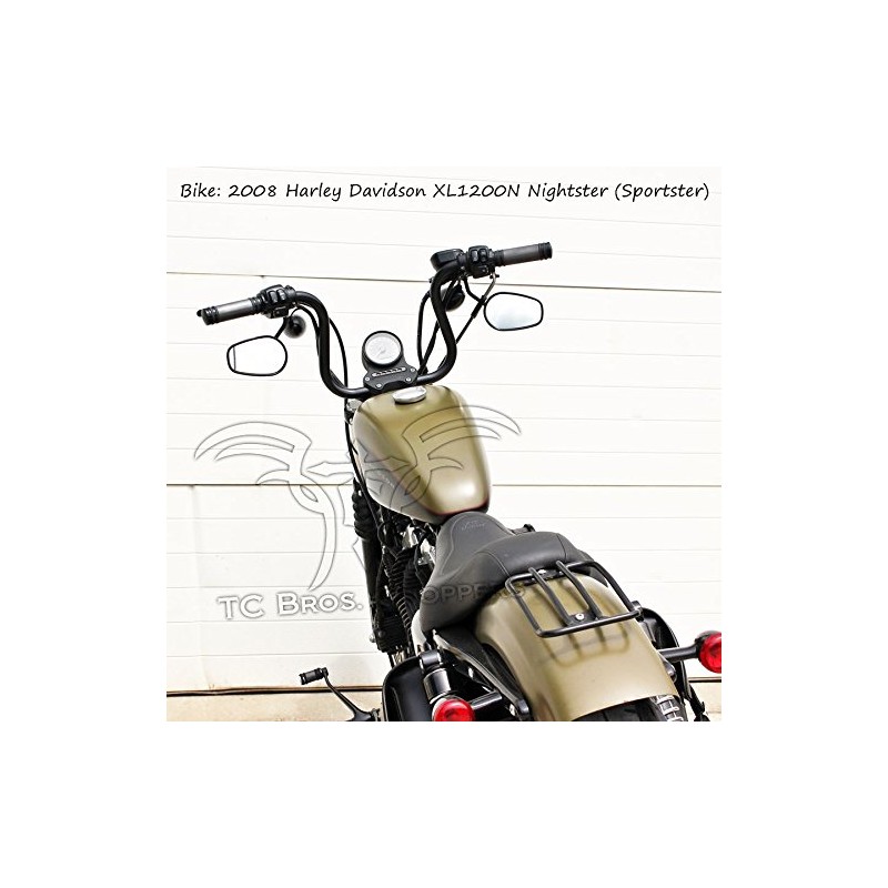 TC Bros. 1" Lane Splitter Handlebars - Chrome Smooth