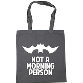 Hippowarehouse not a morning person Tote Shopping Gym Beach Bag 42cm x38cm, 10 litres