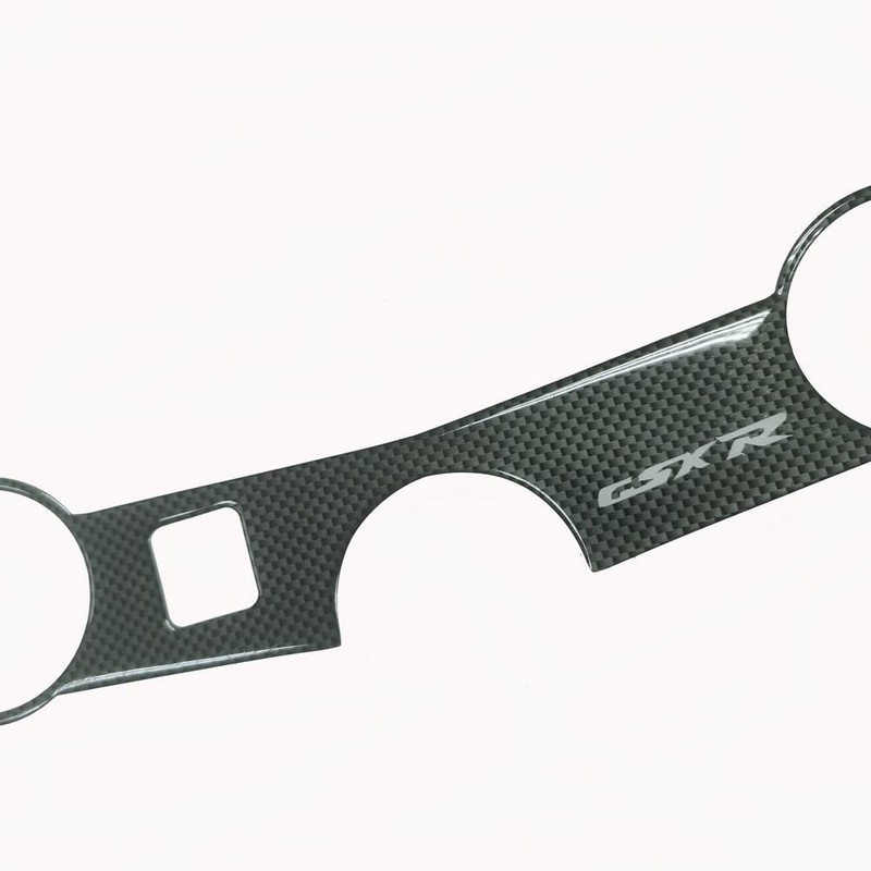 3D Carbon Fiber Look Triple Tree Upper Top Clamp Cover