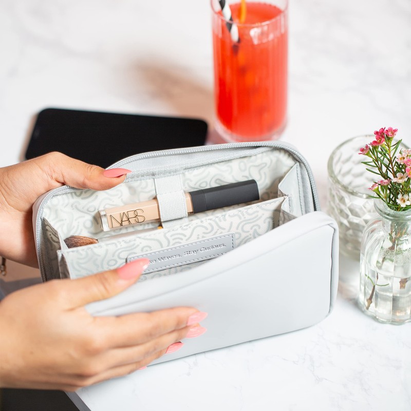 OneNine5 Eco-Friendly Essentials Pouch, Moeraki Grey. Organiser & Bag for