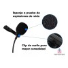 Importeek Microfono Solapa Lavalier Clip Celular Pc Auxiliar 3.5mm