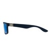 CAT 8018 Men's Polarized Rectangular Sunglasses, Rubberized Matte Navy, 61