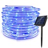 RUICHEN Solar Rope Lights Outdoor String Lights, 16.5 Ft 50
