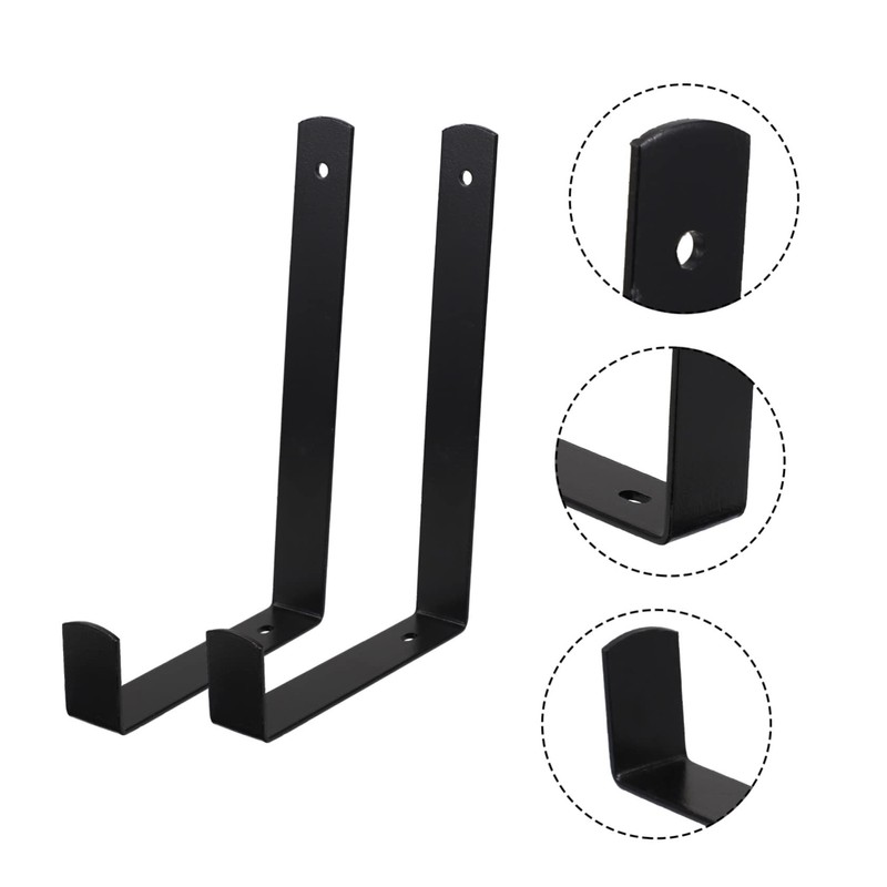 Levemolo 1 Pair Flowerpot Racks Wall Planter Hooks for Use