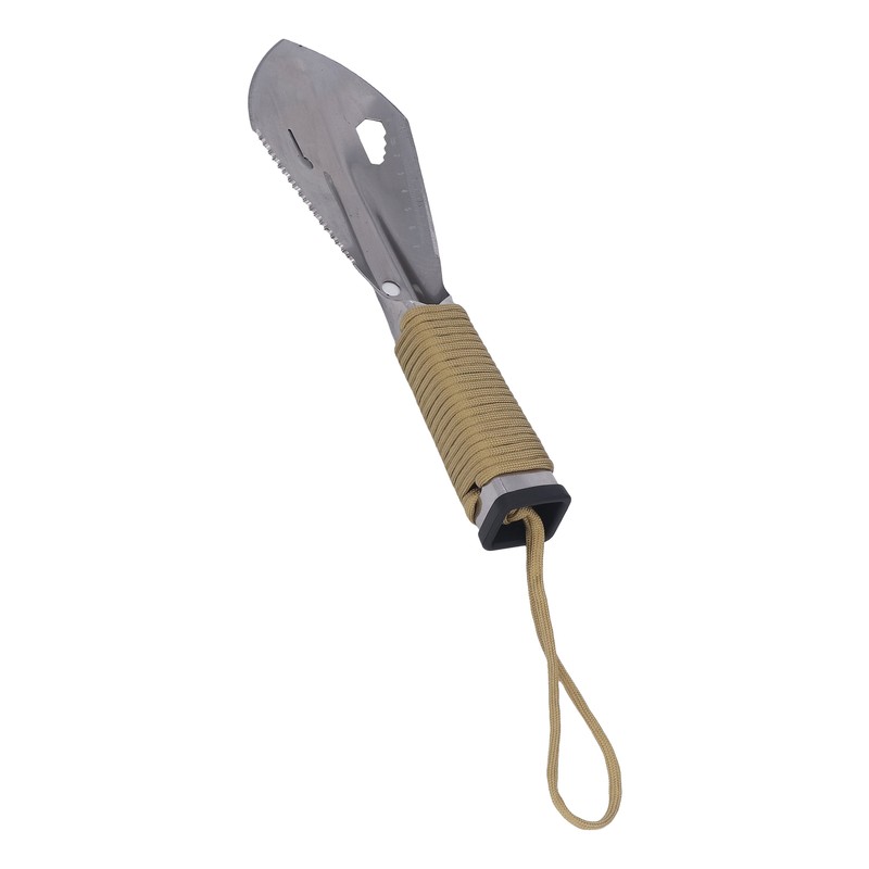 Survival Digging Trowel Stainless Steel Anti Slip Handle Multifunctional Detecting