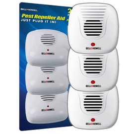Bell and Howell Ultrasonic Pest Repellers with Extra Outlet - 3 Pack