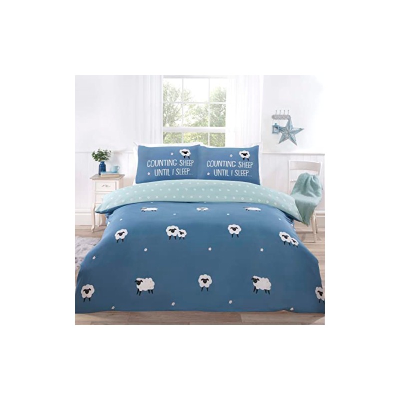 Rapport Home Counting Sheep Duvet Set (Single, Blue)