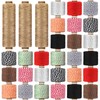 Treela 30 Rolls Colourful Bakers Twine for Crafts 2mm Cotton
