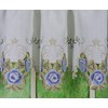 Today's Curtain Verona Reverse Embroidery Valance, 14", White/Blue