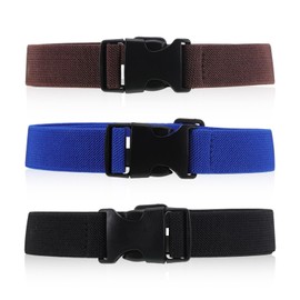 wlertcop 3 Stück KindergüRtel, Kindergürtel Jungen, Elastischer Kinder-Gürtel mit Kunststoffschnalle, Einstellbare GüRtel für Jungen (1-15 Years)