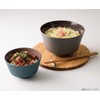 Takenaka Donburi Donburi Corner Dry-Lacquer, Made in Japan, Charcoal, Approx.