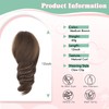 Short Clip In Ponytail Hair Extensions with Claw Clip, 10"