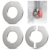 Wall Split Flange, HONSNKS 3Pcs Self Adhesive Round Escutcheon Plate