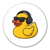 Huuraa Sticker Squeaky Duck DJ Rubber Duck Club DJ Gift