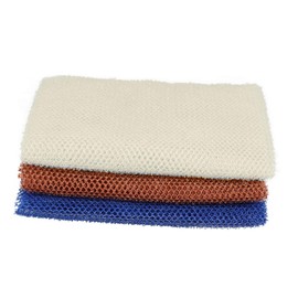FOMIYES 3pcs African Exfoliating Shower Sponge Nets Bath Scrubber for Deep Cleansing Lightweight and Reusable Body Wash Cloths Blue and