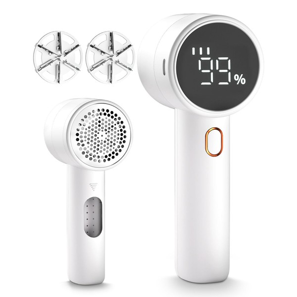 Fabric Shaver, Lint Remover Rechargeable, Electric Portable Sweater Defuzzer with