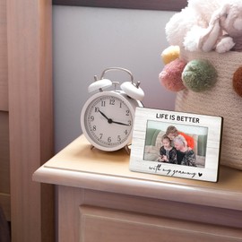 DUXMNAMG Grammy 4x6 Picture Frame, Grandkids Photo Frame, GrammyGifts for Grandma, Gifts for Grammys Mothers Day from Grandchildren, Life Is Better with My Grammy Picture Photo Frames for Desk Decor