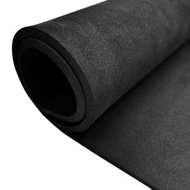 ZHUORUE EVA Cosplay Foam Sheets - 8mm Thick, Black, 33 x 200 cm, Roll of Craft Foam Sheets, High Density 86 kg/m³ for Cosplay Modeling, DIY Projects, Crafts