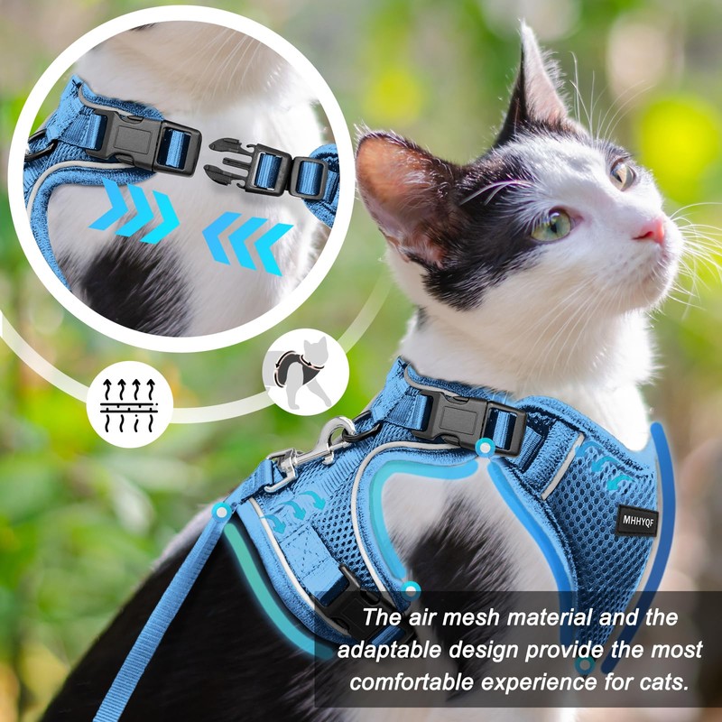 Cat Harness, Cat Harness and Leash for Walking, Escape Proof